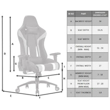 Load image into Gallery viewer, PRO-X SERIES/ 7730 GAMING CHAIR (BLACK &amp; ORANGE)
