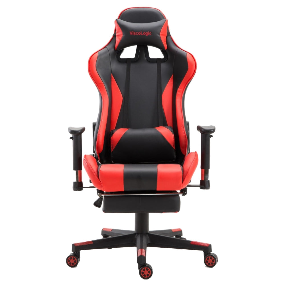 FOOTREST SERIES/ 9026 GAMING CHAIR (BLACK & RED)