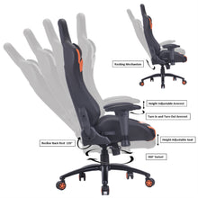 Load image into Gallery viewer, PRO-X SERIES/ 7730 GAMING CHAIR (BLACK & ORANGE)