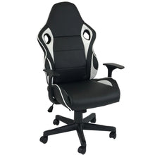 Load image into Gallery viewer, HAWK SERIES/ 1107 GAMING CHAIR (BLACK & WHITE)