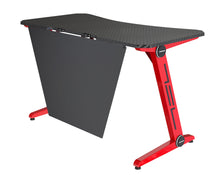Load image into Gallery viewer, Z-SHAPE SERIES/ ES03 GAMING DESK(BLACK & RED)