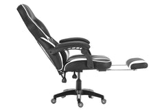 Load image into Gallery viewer, FOOTREST SERIES/ 055 GAMING CHAIR (BLACK & WHITE)