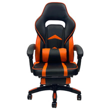 Load image into Gallery viewer, FOOTREST SERIES/ 055 GAMING CHAIR (BLACK &amp; ORANGE)
