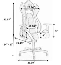 Load image into Gallery viewer, PRO-X SERIES/ 7901 GAMING CHAIR (BLACK & YELLOW)
