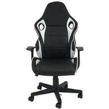 Load image into Gallery viewer, HAWK SERIES/ 1107 GAMING CHAIR (BLACK & WHITE)