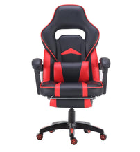 Load image into Gallery viewer, FOOTREST SERIES/ 055 GAMING CHAIR (BLACK & RED)