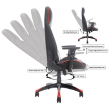 Load image into Gallery viewer, PRO-X SERIES/ 7903 GAMING CHAIR (BLACK & RED)