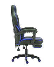 Load image into Gallery viewer, FOOTREST SERIES/ 055 GAMING CHAIR (BLACK & BLUE)
