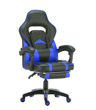 Load image into Gallery viewer, FOOTREST SERIES/ 055 GAMING CHAIR (BLACK & BLUE)