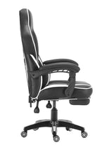 Load image into Gallery viewer, FOOTREST SERIES/ 055 GAMING CHAIR (BLACK & WHITE)