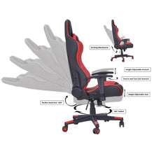Load image into Gallery viewer, PRO-X SERIES/ 7001 GAMING CHAIR (BLACK-RED-WHITE)