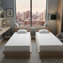Load image into Gallery viewer, TCD Pack of 2 Twin Mattresses Made in Canada, Medium-Firm Support, Pressure Relief &amp; Cool Sleep,CertiPUR-US® Certified
