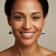 Load image into Gallery viewer, Swarovski Crystal Earrings Turquoise
