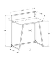 Load image into Gallery viewer, OFFICE SERIES - 30&quot;L / JUVENILE NATURAL / WHITE METAL
