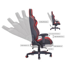 Load image into Gallery viewer, PRO-X SERIES/ 77608E GAMING CHAIR (BLACK &amp; RED)

