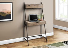 Load image into Gallery viewer, OFFICE SERIES - 32&quot;L / DARK TAUPE / BLACK METAL
