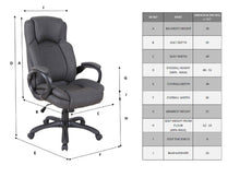Load image into Gallery viewer, OFFICE SERIES/ 1293H COMPUTER OFFICE CHAIR (GREY)
