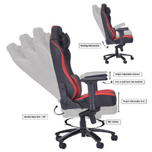 Load image into Gallery viewer, PRO-X SERIES/ 7904 GAMING CHAIR (BLACK &amp; RED)
