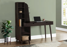 Load image into Gallery viewer, OFFICE SERIES - 55&quot;L / ESPRESSO WITH BOOKCASE
