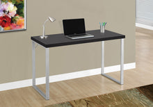Load image into Gallery viewer, OFFICE SERIES - 48&quot;L / ESPRESSO / SILVER METAL
