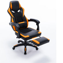 Load image into Gallery viewer, FOOTREST SERIES/ 8221 GAMING CHAIR (BLACK &amp; ORANGE)
