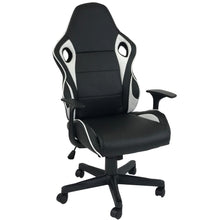 Load image into Gallery viewer, HAWK SERIES/ 1107 GAMING CHAIR (BLACK &amp; WHITE)
