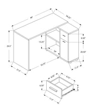 Load image into Gallery viewer, OFFICE SERIES - 46&quot;L / WHITE WITH A STORAGE CABINET
