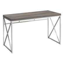 Load image into Gallery viewer, OFFICE SERIES - 48&quot;L / DARK TAUPE / CHROME METAL
