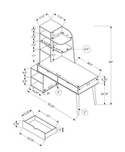 Load image into Gallery viewer, OFFICE SERIES - 55&quot;L / ESPRESSO WITH BOOKCASE
