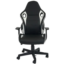 Load image into Gallery viewer, HAWK SERIES/ 1107 GAMING CHAIR (BLACK &amp; WHITE)

