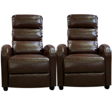 Load image into Gallery viewer, LUXURY SERIES/ 810 THEATRE GAMING RECLINER SET OF 2 (BROWN)
