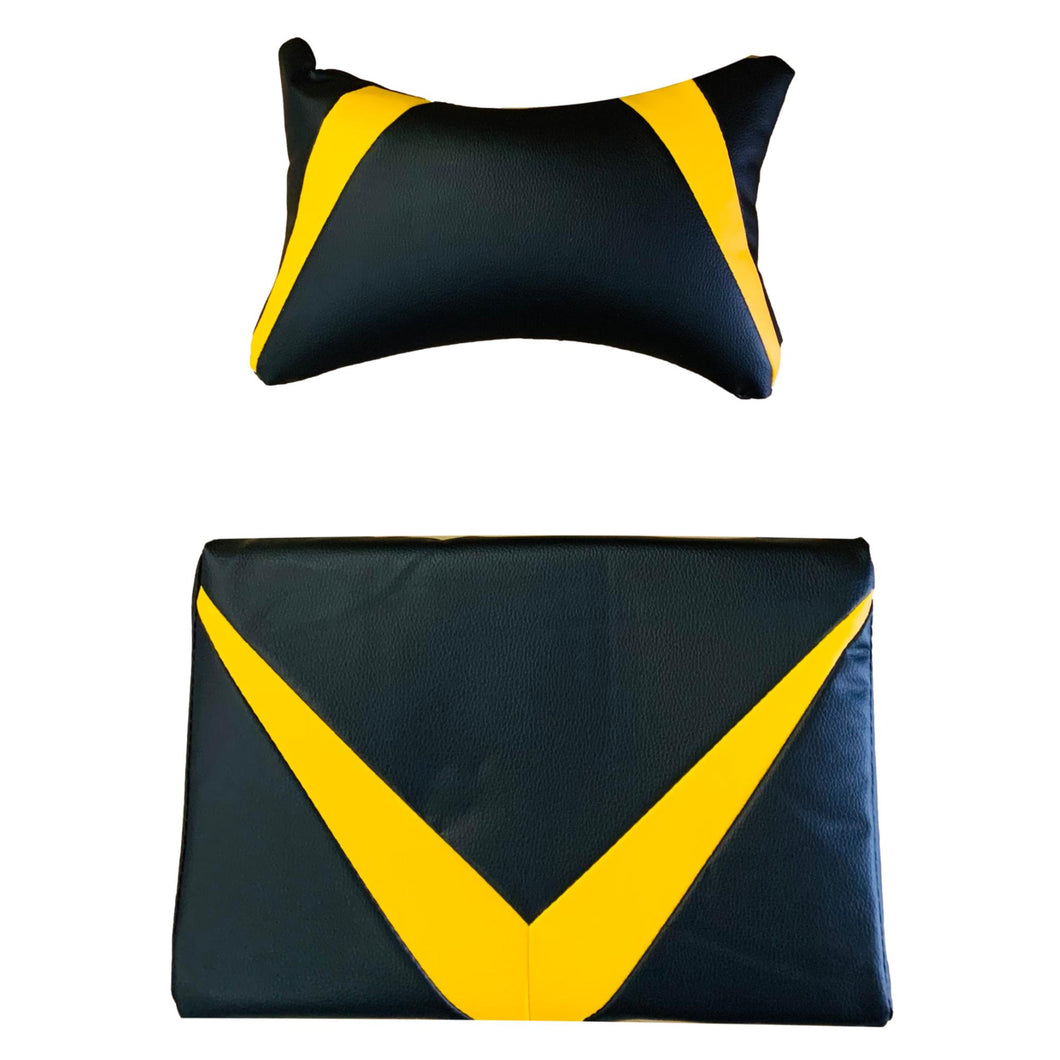 GAMING PILLOW SET (BLACK & YELLOW)