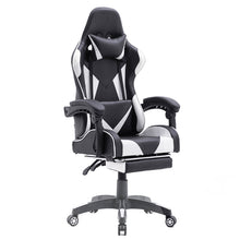 Load image into Gallery viewer, FOOTREST SERIES/ 3026 GAMING CHAIR (BLACK &amp; WHITE)
