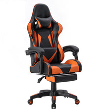 Load image into Gallery viewer, FOOTREST SERIES/ 3026 GAMING CHAIR (BLACK &amp; ORANGE)
