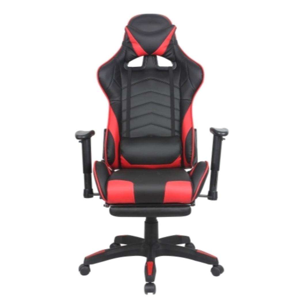 FOOTREST SERIES/ 310 GAMING CHAIR (BLACK & RED)