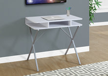 Load image into Gallery viewer, OFFICE SERIES - 31&quot;L / WHITE TOP / SILVER METAL
