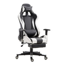 Load image into Gallery viewer, FOOTREST SERIES/ 9026 GAMING CHAIR (BLACK &amp; WHITE)
