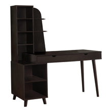 Load image into Gallery viewer, OFFICE SERIES - 55&quot;L / ESPRESSO WITH BOOKCASE
