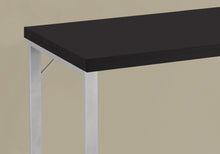 Load image into Gallery viewer, OFFICE SERIES - 48&quot;L / ESPRESSO / SILVER METAL
